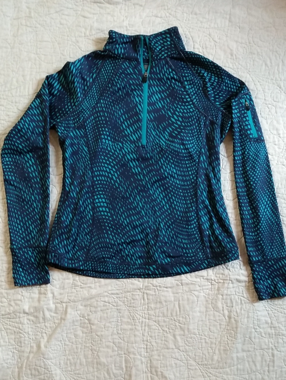 Tek Gear Warmtek Fleece-lined 1/4 Zip Pullover, M